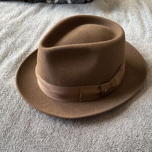 Stylish Brown Fedora Hat From Walrus Hats